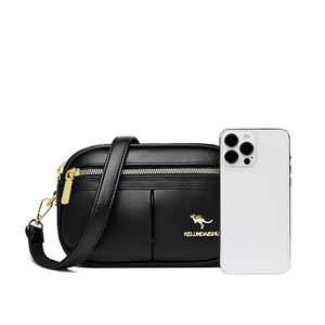 Nouveau Sac Messager Femme Tendance 2026 en Cuir PU Durable avec Fermeture Éclair et Détails Rivets Sangle réglable à porter en bandoulière pour un usage quotidien. - Product Image 4