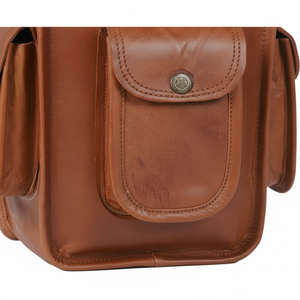 Sac à dos en cuir véritable pour femmes et hommes Sac à dos en cuir et sac à dos en cuir pour ordinateur portable pour femmes - Product Image 1