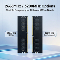Mémoire RAM DDR4 2666MHz 3200MHz pour ordinateur de bureau, 8 Go 16 Go, module de mémoire PC pour mise à niveau de l'ordinateur de bureau, puces d'origine d'usine