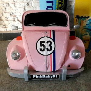 Personalizado retro de hierro Volkswagen Beetle cabeza del <span class=keywords><strong>coche</strong></span> 3D pared gabinete de almacenamiento de Bar grande decorativo bar restaurante decoración de la pared - Product Image 3