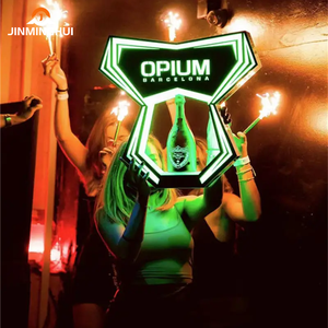 Hot Sale 750ml 1L Rechargeable Bar Presenter with Custom LED Light Base VIP <strong>Service</strong> for <strong>Whisky</strong> for Champagne Advertising Nightcl - Product Image 1