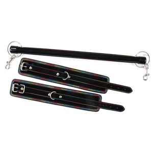 BDSM Slave Cosplay Bondage Removable Stainless Steel Spreader Bar Handcuffs Ankle <strong>Cuffs</strong> - Product Image 2