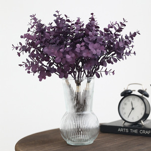 <b>Artificial</b> Eucalyptus Flower <b>Bouquet</b> 6 Branches PVC Plastic High Simulation Home Decor Wedding Props - Product Image 3
