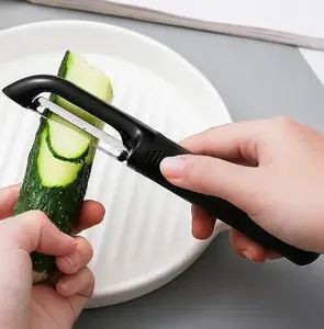 Good Grips Swivel Vegetable Peeler For Kitchen Potato Peelers For Fruit Straight Blade Durable Non-Slip Handle