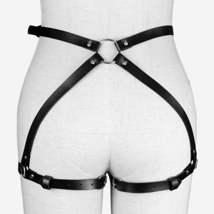 Esposas de Cuero Kit de Arnés Lencería SM para Sexo Adulto Bondage Sujeciones para Mujer Tela de PU Control Ligero con Agujero para Parejas - Product Image 4