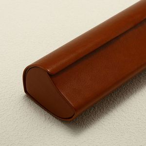 Wholesale Small Sunglasses Protective Cover Black Brown Hard PU Leather <b>Glasses</b> Box Portable Eyewear <b>Case</b> - Product Image 5
