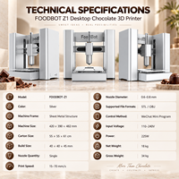 Imprimante 3D Commerciale pour Chocolat, Machine d'Impression 3D Comestible de Qualité Alimentaire pour Pâtisserie, Hôtel, Desserts Personnalisés