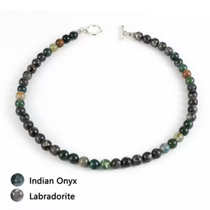 Zooying Natural Mapa Pedra Olho de Tigre Lapis Lazuli Pedra Beads Homens Gargantilha Colar Hematita Lava <span class=keywords><strong>Rock</strong></span> Chain Jóias - Product Image 1
