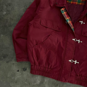 Custom Working <strong>Jacket</strong> Men Heavy Firefighter Fireman Lobster Clasp Button <strong>Red</strong> Heavy <strong>Denim</strong> <strong>Jacket</strong> Texture <strong>Denim</strong> Work-wear Bomber - Product Image 3