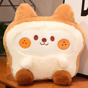 Almohada de Peluche Transformable con Forma de Galleta - Adorable Muñeco de Animal de Dibujos Animados: Conejo, Cachorro, Pollito - Decoración para el Hogar - Product Image 3