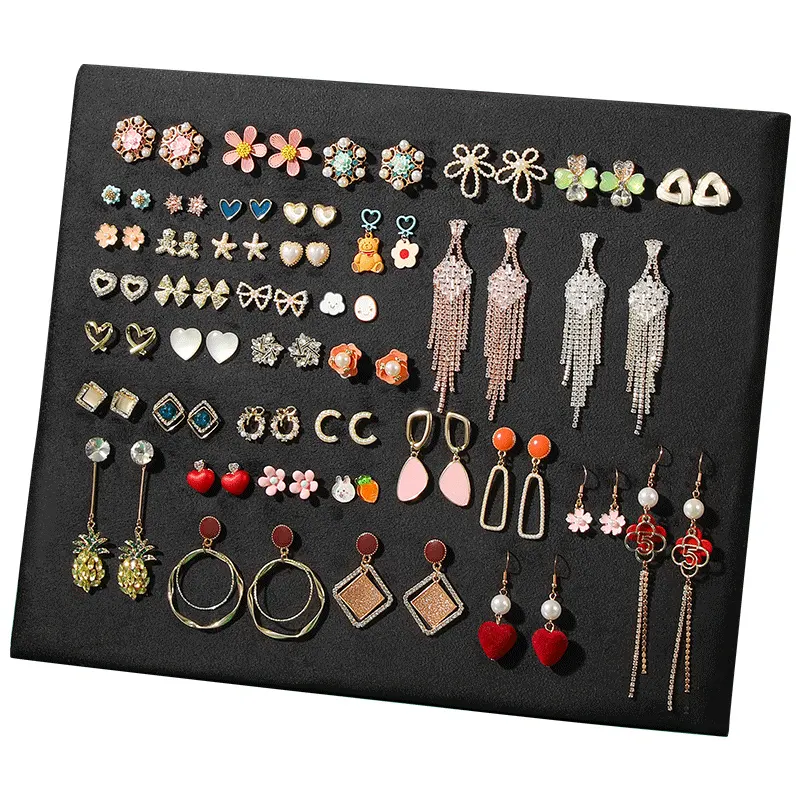 High end velvet multifunctional display earrings  necklaces  and other jewelry display boards