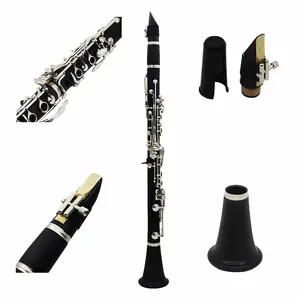 Jelo IY-GY0029 Clarinete soprano B-Flat 17 teclas de baquelite banhado a níquel Bb instrumentos de sopro clarinete baixo