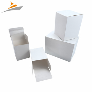 Caja de bloqueo inferior automática de diseño libre, cajas de cuidado de la piel cosméticas blancas, caja de papel de embalaje de regalo - Product Image 1