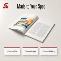 Brochures offset personnalisées en couleur, brochures promotionnelles en papier d'art, services d'impression avec logo et gaufrage personnalisés