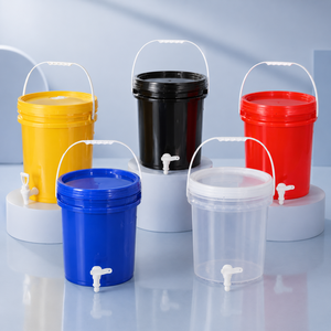 Seau à <span class=keywords><strong>eau</strong></span> en plastique de 10 L <span class=keywords><strong>avec</strong></span> <span class=keywords><strong>robinet</strong></span> et poignée, récipient à boisson en PP de qualité alimentaire pour les fêtes et les activités de plein air - Product Image 3
