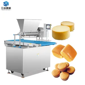 Automatic commercial cream birthday cake cup depositor making machine product line