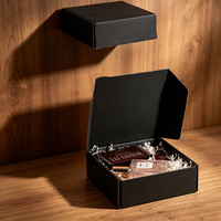 Boîte cadeau cosmétique et soin de la peau en carton ondulé, durable, personnalisée, avec couvercle à charnière, écologique, pour vente en gros et expédition en ligne