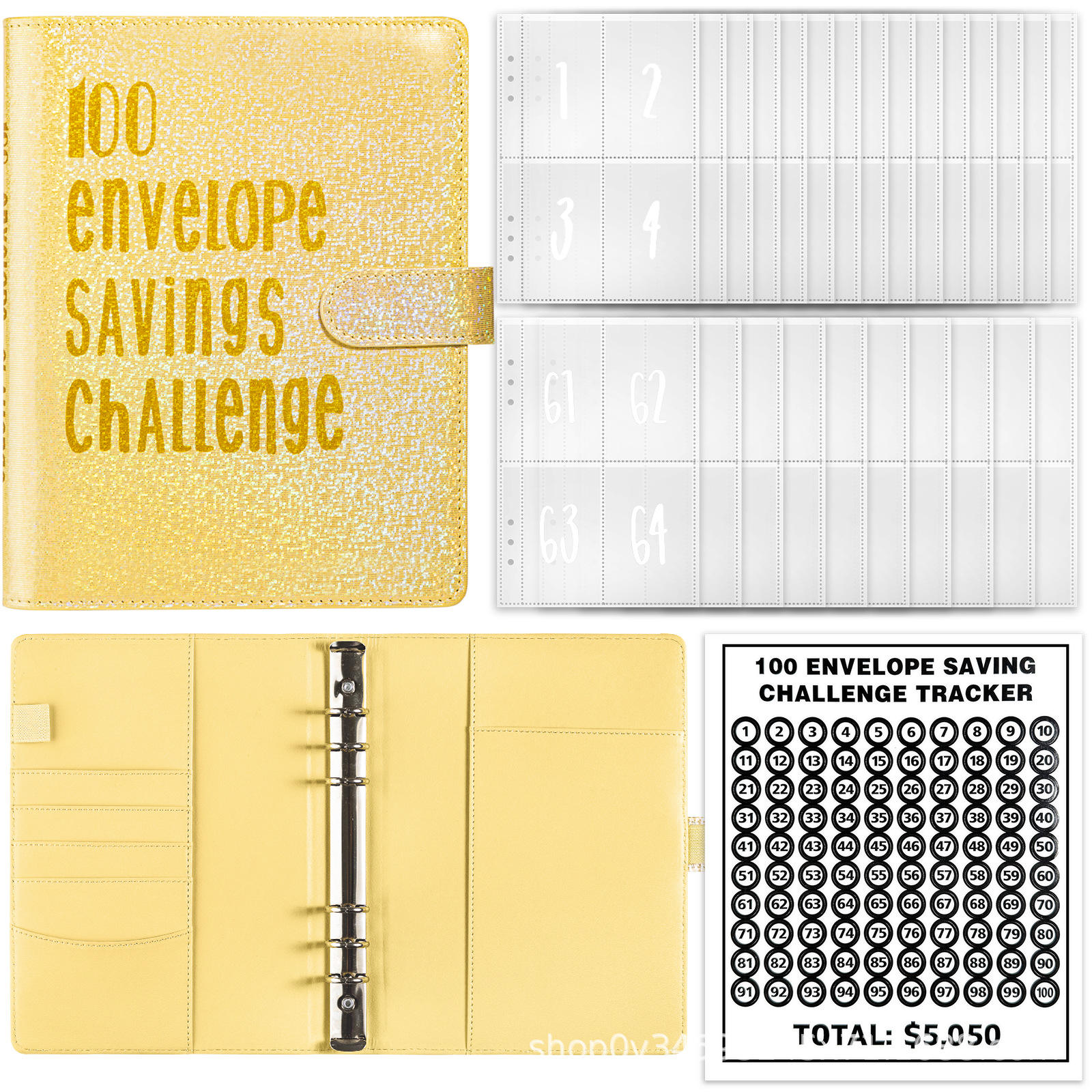 A5 ยิปซั่มสีเหลืองเข้าชุด