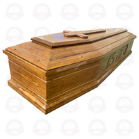 Ataúd de Madera Europeo con Certificación FSC, Fábrica de Origen Shandong, Materiales y Colores Personalizables, Ataúd Funerario de Alta Gama SDD Tmallwood