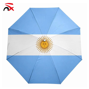 Sombrilla con Diseño de la Bandera Nacional de Argentina, para <span class=keywords><strong>Sol</strong></span> y Lluvia, Venta al Por Mayor - Product Image 1
