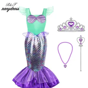 小女孩美人鱼服装公主装扮花式生日角色扮演服装