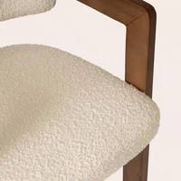 Chaise de salle à manger en bois massif moderne avec un design de loisirs chinois pour hôtel, restaurant, café, salon