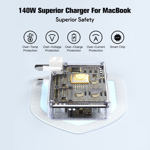 <span class=keywords><strong>Cargador</strong></span> Universal Tipo <span class=keywords><strong>C</strong></span> de Carga Rápida de 96W/140W con Adaptador de Corriente de Alta Potencia para <span class=keywords><strong>MacBook</strong></span> <span class=keywords><strong>Pro</strong></span> - Product Image 5