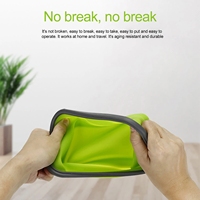 Ensemble de boîtes à lunch pliables en silicone SUAN avec couvercle, capacité rectangulaire de 350 ml à 1200 ml, design pour conserver la fraîcheur, pour bébés, enfants et adultes
