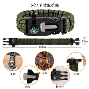 Kit de survie en milieu sauvage SOS, équipement de camping, outil multifonctionnel compact 18x11x5.5cm, aventure, autodéfense, trousse de premiers soins - Product Image 3