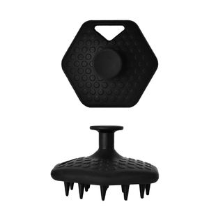 Masseur en silicone pour le cuir chevelu avec logo personnalisé brosse à shampoing pour cheveux brosse à cheveux exfoliante tête de brosse à laver pour la douche - Product Image 1