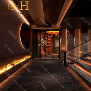 Humidor à cigares moderne de conception de cave à cigares, prix d'usine, armoire à cigares en bois, étagères de présentation de <span class=keywords><strong>vin</strong></span>, vitrine murale en verre - Product Image 1