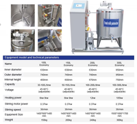 Machine de pasteurisation industrielle à froid pour lait, mini-pasteurisation rapide, 500 litres, pour liquides et œufs