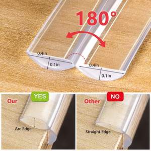 Protection pour bébé, bande <span class=keywords><strong>de</strong></span> protection pour les coins et les bords, transparente, 6,6 pieds, silicone souple, protections d'angle pour bébé, adhésif puissant amélioré pour les coins vifs - Product Image 3