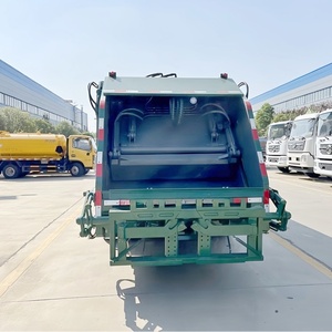 Camion compacteur de déchets DFAC blanc diesel manuel 4x2 Euro 3, véhicule de traitement des déchets par compression - Product Image 6
