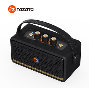 30W Retro <b>Bluetooth</b> 5.4 Speaker with Bass & Treble Knobs, <b>AUX</b> Port - Product Image 2