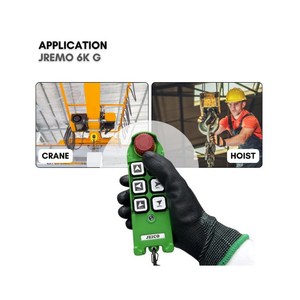 Control Remoto Industrial por Radio para Grúa, Polipasto y Cabrestante, Velocidad Única, 100-240 VCA, JEICO JREMO 6K G, Fabricado en Corea, Configuración JREMO - Product Image 4