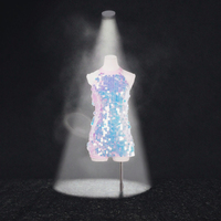 Justaucorps de ballet personnalisé multicolore à grandes paillettes, costume de danse scintillant intégral pour les compétitions scéniques des enfants, Spandex/Nylon