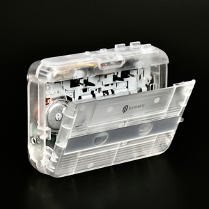 Lecteur de cassettes portable transparent avec radio FM Bluetooth et fonction d'inversion automatique pour la maison, l'étude, style rétro, enregistreur de cassettes Walkman - Product Image 3