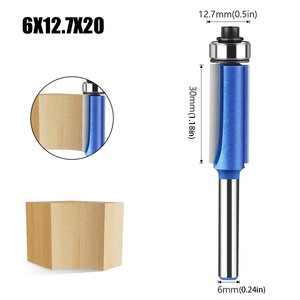 4 Uds 6mm vástago profesional 65hrc juego de brocas para enrutador corte suave recubierto <span class=keywords><strong>CNC</strong></span> Compatible cortador de molino versátil detalle de recorte - Product Image 5
