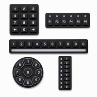 Clavier numérique personnalisé pour appareils industriels, clavier en silicone pour contrôle d'accès et sécurité, clavier à code