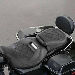 CCRider XF2906SC231-02-BK ที่นั่งคนขับสีดำสำหรับ <span class=keywords><strong>Harley</strong></span> Touring Seat Glide <span class=keywords><strong>CVO</strong></span> Limited 2009-2020 - Product Image 1