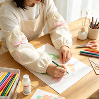 Manchon de protection en polyester de luxe, hydrofuge et anti-taches, pour cuisine, femmes, salon de beauté, hôtel, service, maison, travail et nettoyage