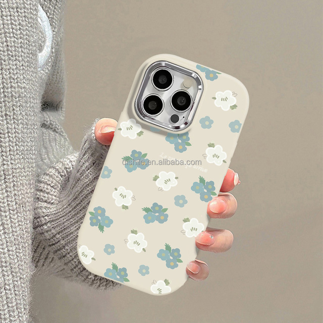 Matte Style Small Flower Novelty Design Phone Case Compatible with for iPhone 16 15 Pro Max 14 13 12 11 for Mobile Phone Back