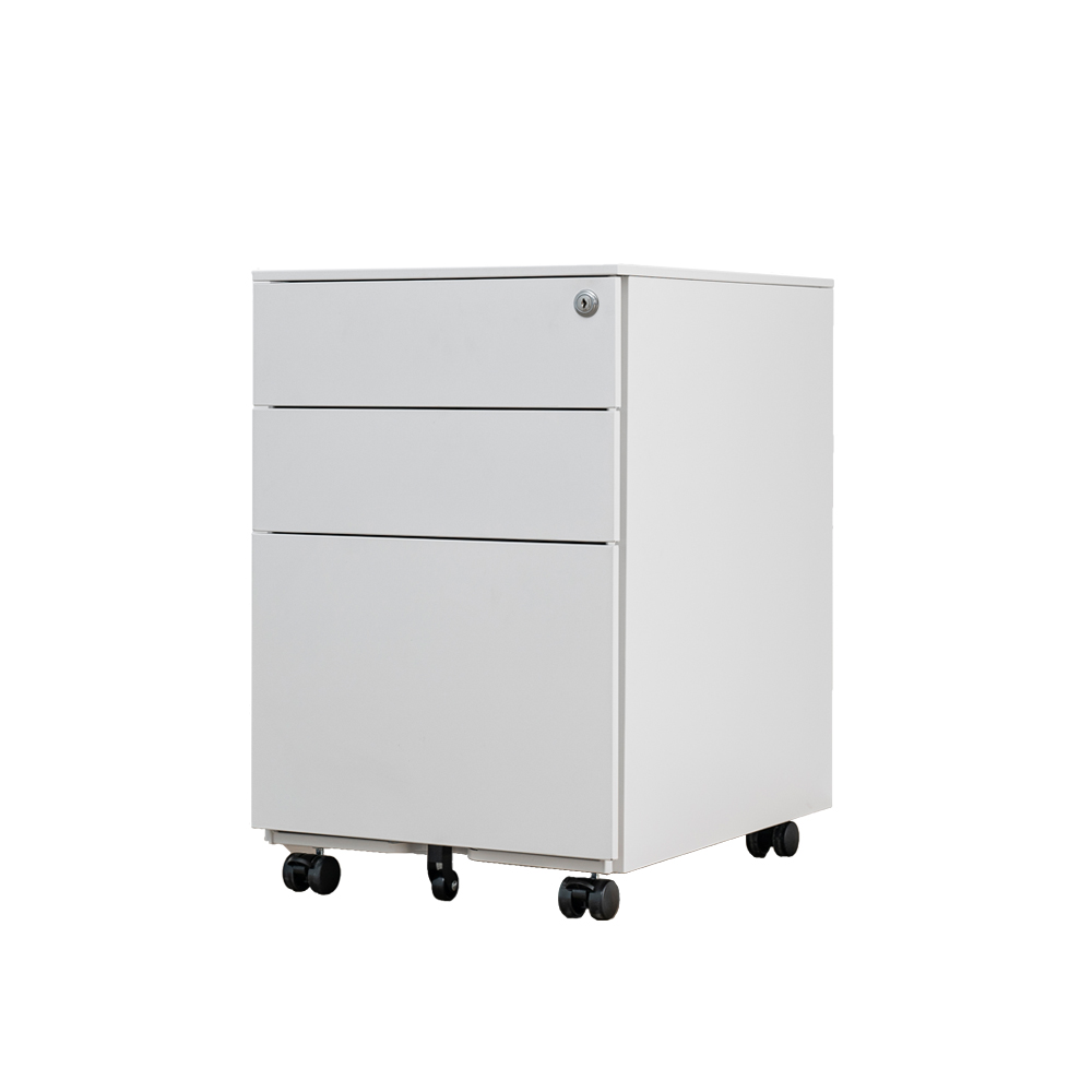 Офисный маленький шкаф для хранения, подвижный под столом, шкаф для хранения, нижний стальной передвижной металлический шкаф с 3 выдвижными ящиками