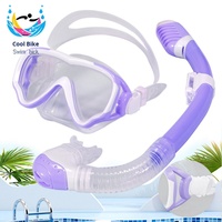 Ensemble de masque de plongée universel Waspo Full Dry avec lentilles en silicone anti-buée et verre trempé
