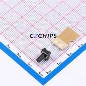 TSB06153-095B332BA-L2000 Tactile Switch Through hole,6.1x6.1mm Switch Single Pole Single Throw Round Button 1.8N 6.1mm - Product Image 1