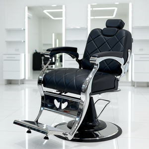 Sillón de Peluquería Reclinable para Salón de Belleza, <span class=keywords><strong>Barber</strong></span>ía, Corte de Cabello para Hombres y Mujeres, Depilación de <span class=keywords><strong>Cejas</strong></span>, Estilismo - Product Image 1