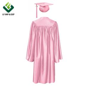 Gorros y vestidos <span class=keywords><strong>de</strong></span> graduación para adultos brillantes rosas Vestido <span class=keywords><strong>de</strong></span> graduación personalizado Batas <span class=keywords><strong>de</strong></span> graduación logo - Product Image 5