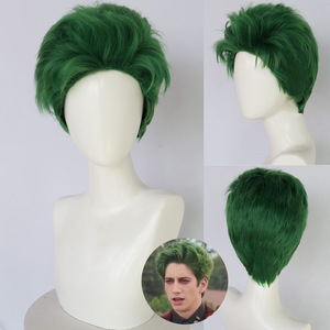 Buy In Bulk Green Wig Men Heat-Resistant Synthetic Hair