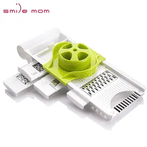 Smile mom 5合1多功能水果和蔬菜工具手动切片机蔬菜刨丝器